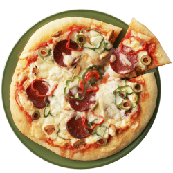 pizza with peppers