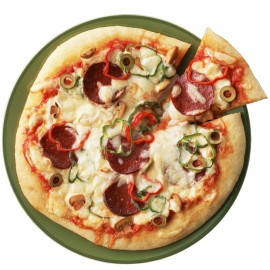 pizza with peppers