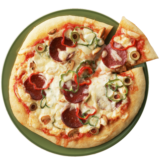 pizza with peppers