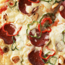 pizza with peppers